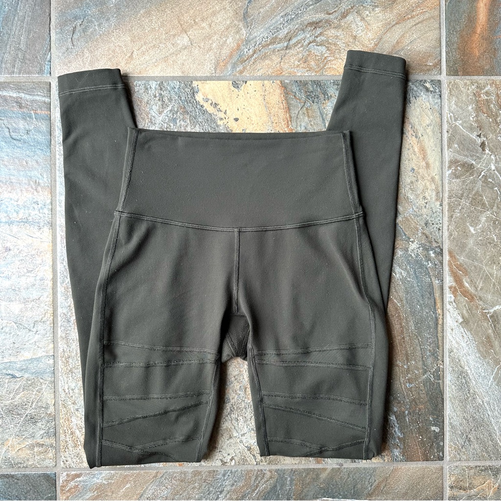 Lululemon Wunder Under Pant (Hi-Rise) *Tech Mesh 28" Sage Green Women's Size 4